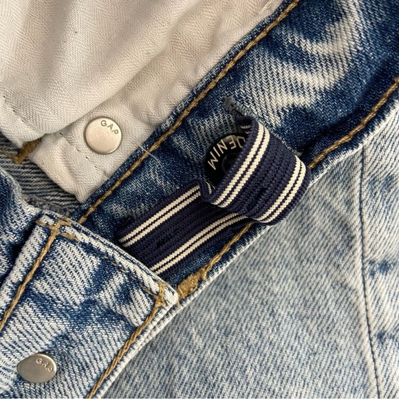 GAP Kids Low Stride Wide Leg Distressed Denim Jeans Girls Size 10 - Picture 5 of 5